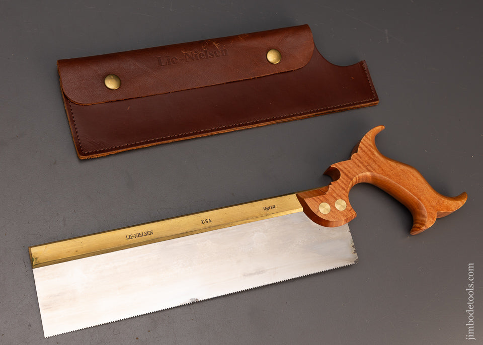 Discontinued Size LIE NIELSEN Brass Back Tenon Saw - 114159