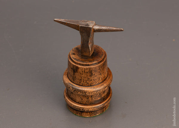 Pretty Jeweler’s, Watch Maker’s Anvil on Fancy Base 4 3/4 Inches Tall - 114190