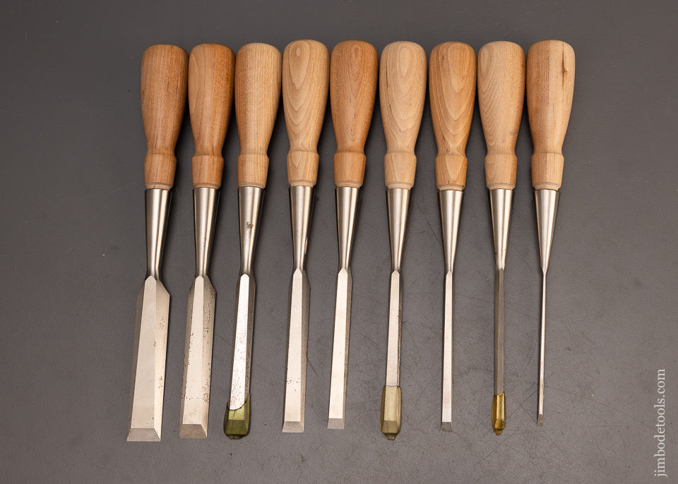Chisel Minus Unused Set of LIE NIELSEN Bevel Edge Chisels Set of 9 - 114233 - AS OF ...