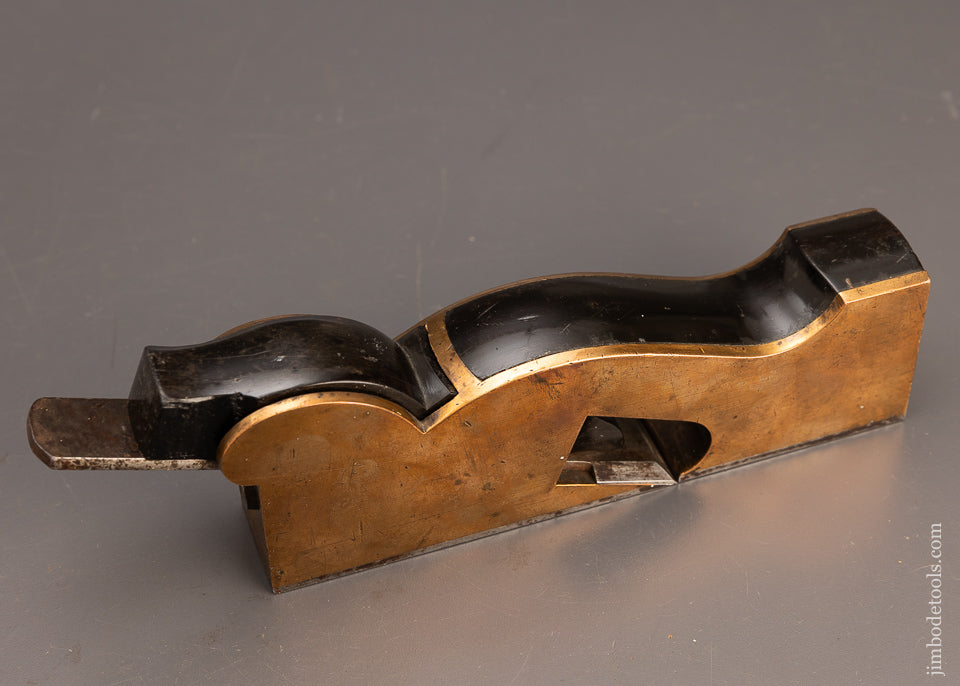 Gorgeous MILLER (Unmarked) Ebony Infill Gunmetal Shoulder Plane - 114249