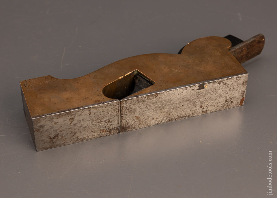 Gorgeous MILLER (Unmarked) Ebony Infill Gunmetal Shoulder Plane - 114249