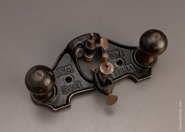Fine MILLERS FALLS No. 67 Router Plane with 1/4 inch Cutter - 114274