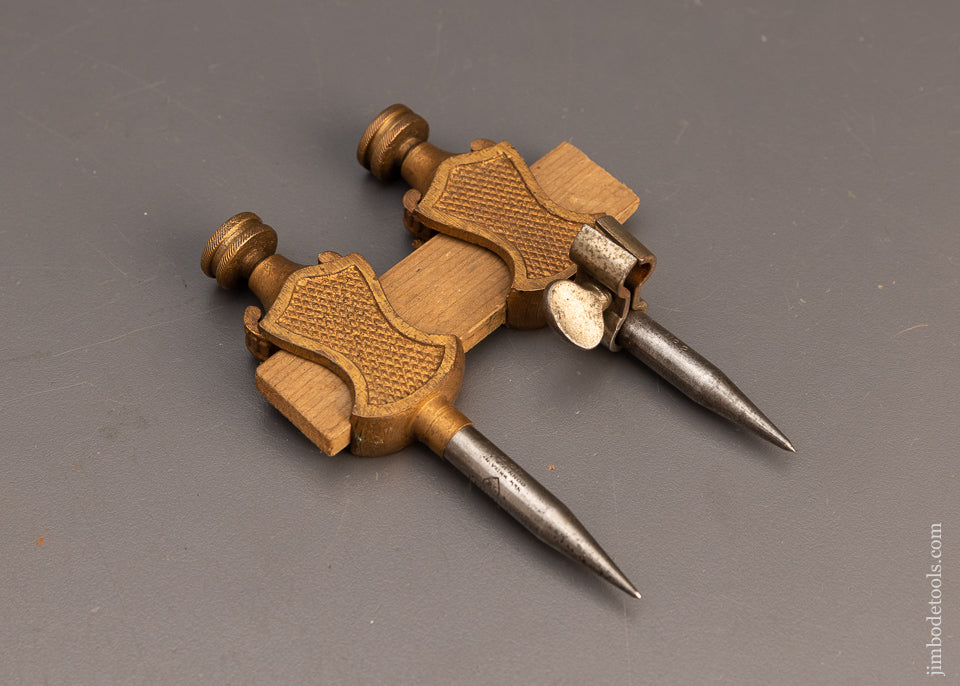Extra Fine STANLEY No. 2 Brass Trammel Points with Pencil Holder - 114276