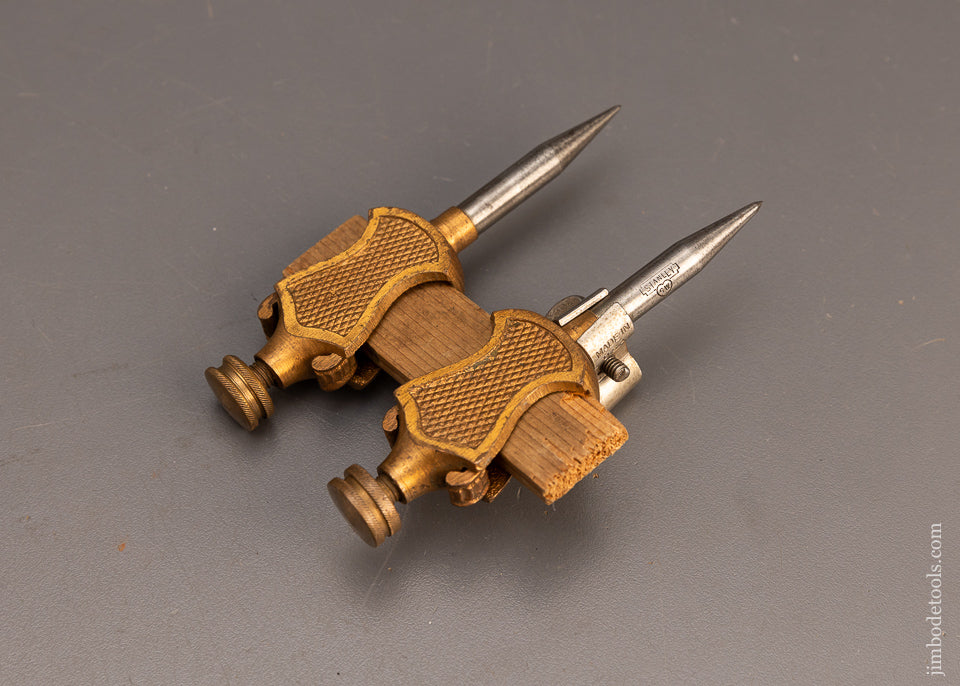 Extra Fine STANLEY No. 2 Brass Trammel Points with Pencil Holder - 114276