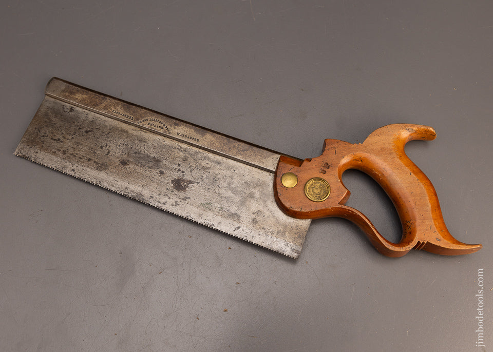 Crisp. Early DISSTON No. 4 Carcass Saw - 114302