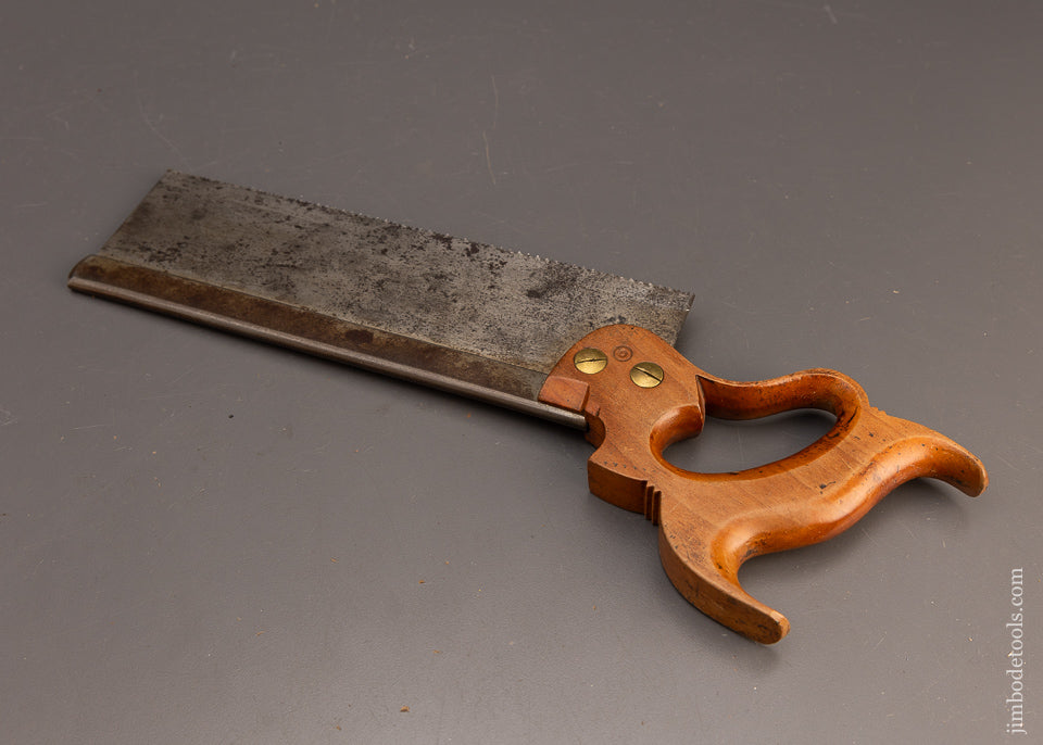 Crisp. Early DISSTON No. 4 Carcass Saw - 114302