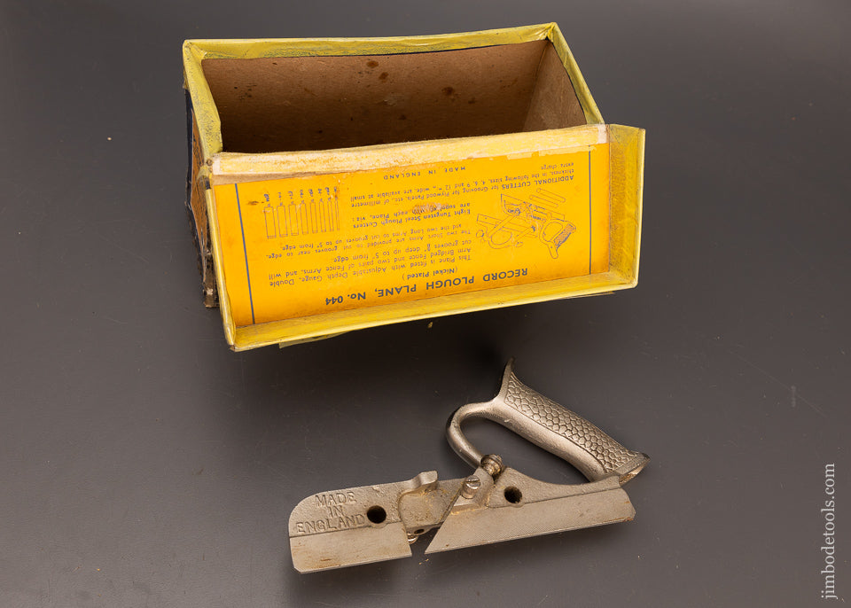 100% Complete RECORD No. 044 Plough Plane in Original Box - 114322