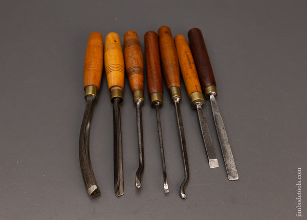 7 Good ADDIS Carving Chisels Gouges - 114343