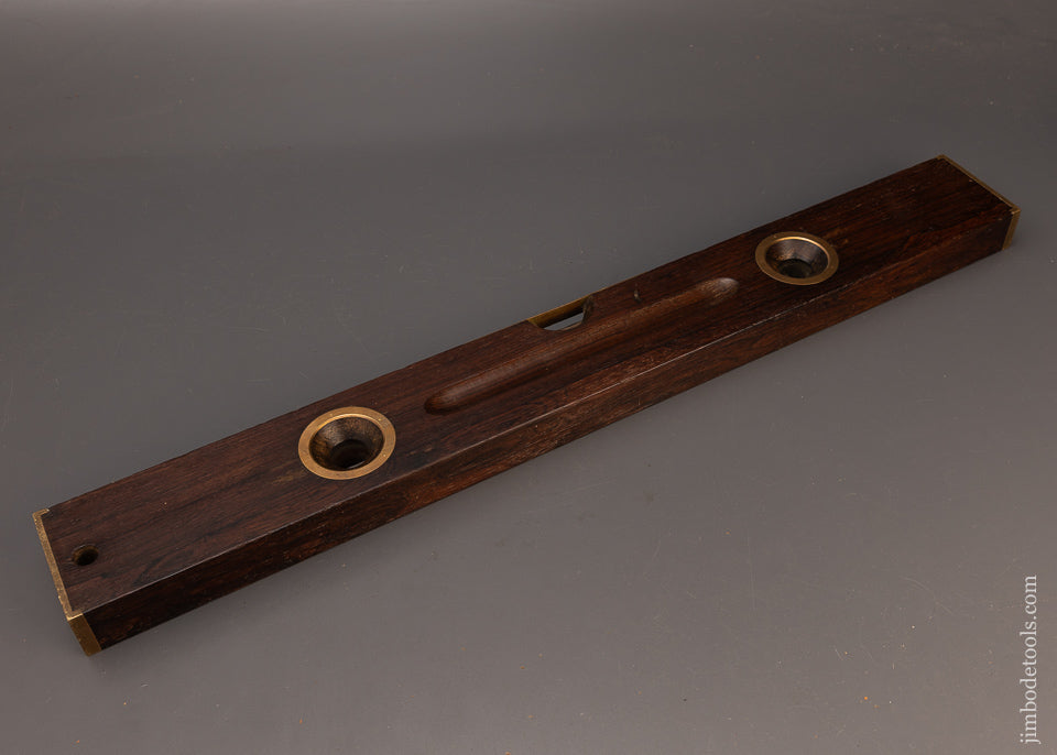 Solid Rosewood Plumb & Level H.S.B. CO. O.V.B. No. 100 - 114347
