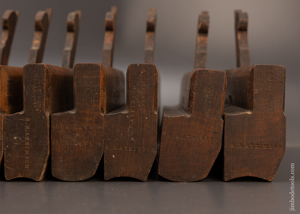 Fine Complete Set of 18 Hollow & Round Moulding Planes by COWELL & CHAPMAN NEW CASTLE - 114361