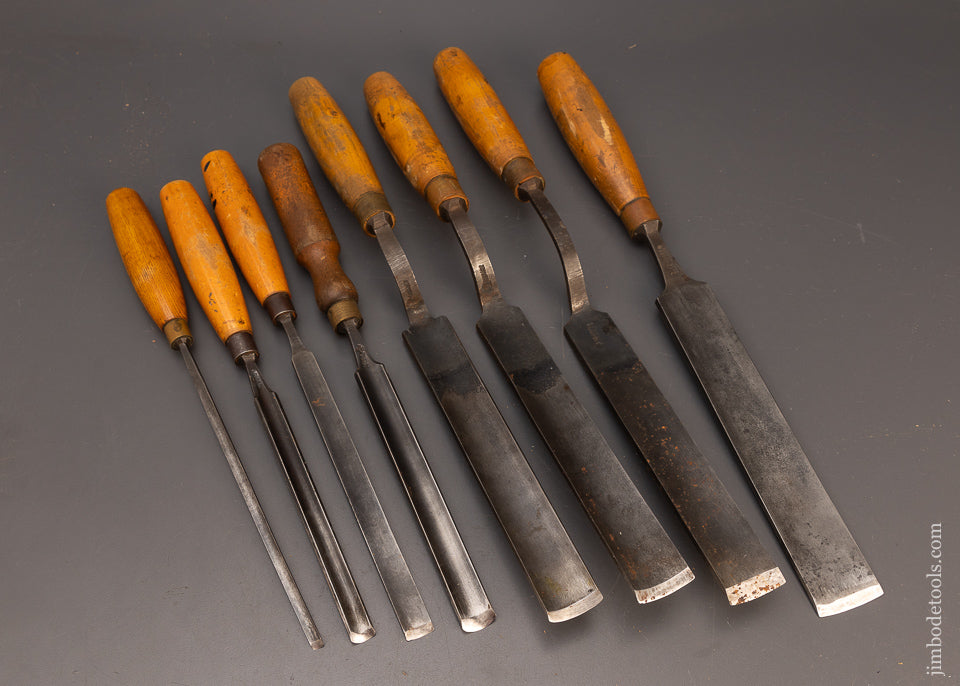 Excellent Set of 8 Pattern Maker’s Paring Gouges - 114412 – Jim Bode Tools