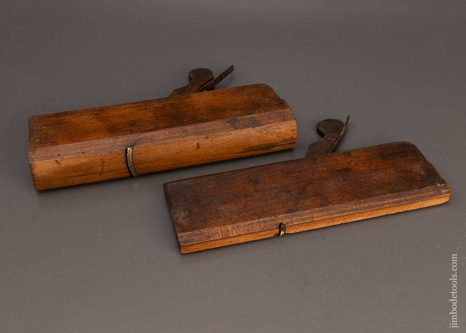 Pair of Hollow & Round Planes by I. DREW 18th Century Unrecorded Maker - 114422
