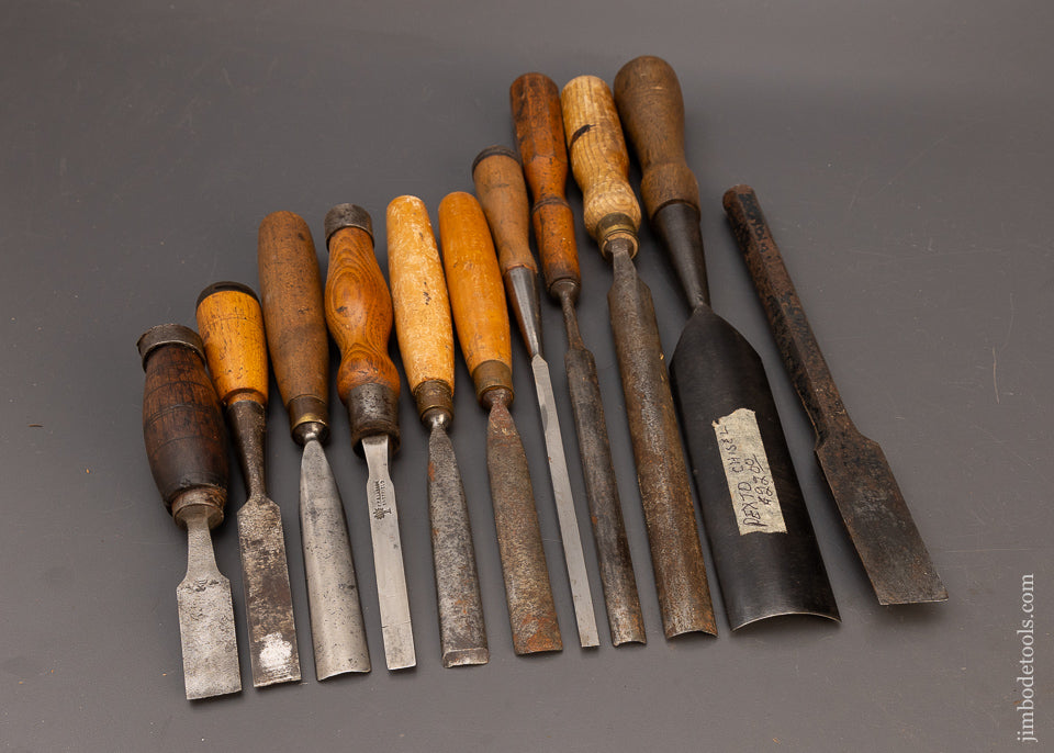 11 Good Chisels Various Makers - 114444 – Jim Bode Tools