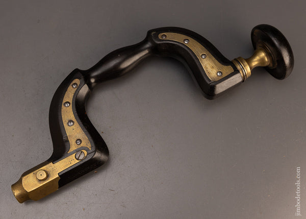 Very Rare Solid Ebony Sheffield Plated Brace by WM. MARPLES - 114517