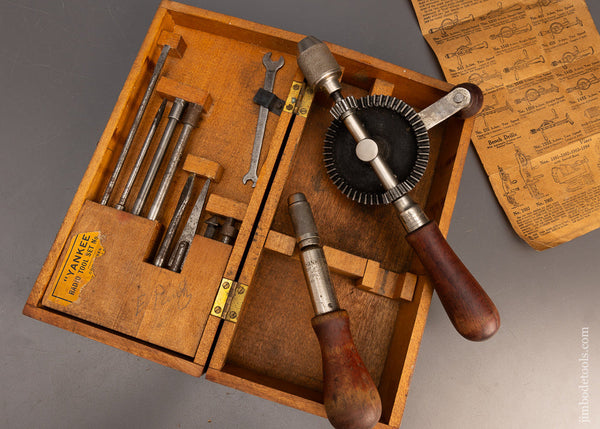 Rare NORTH BROS. YANKEE No. 106 Radio Tool Set Mint in Box 100% Comple ...