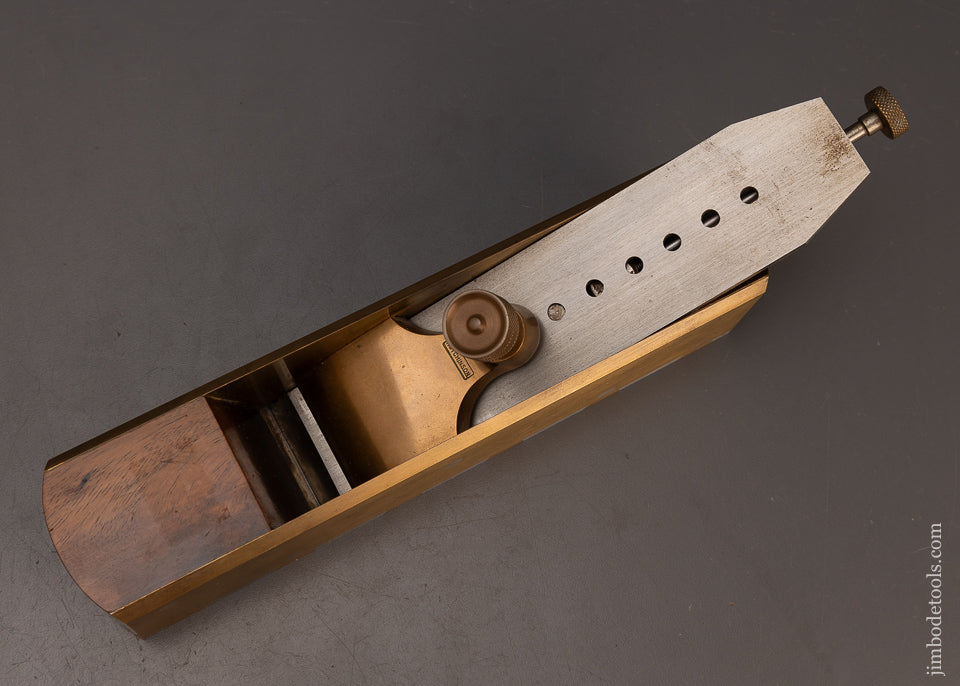 Mint & Unused HUTCHINSON Dovetailed 10 1/2 Inch Gunmetal Infill Miter Plane - 114666