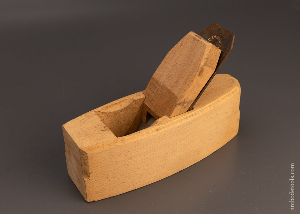 Near Mint 8 Inch English Beech Coffin Smooth Plane - 114724