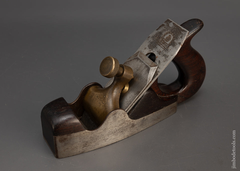 Uncommon SPIERS No. 7 “D” Handled Dovetailed Rosewood Infill Smooth Plane - 114742