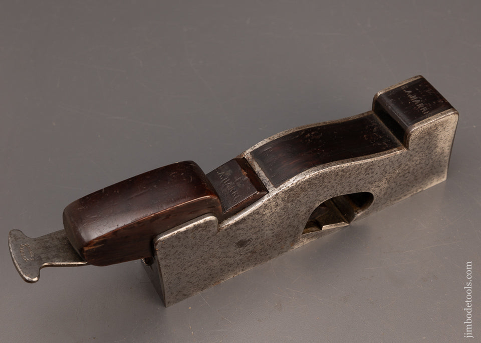 Fine NORRIS No. 22 Dovetailed Steel Rosewood Infill Shoulder Plane - 114797