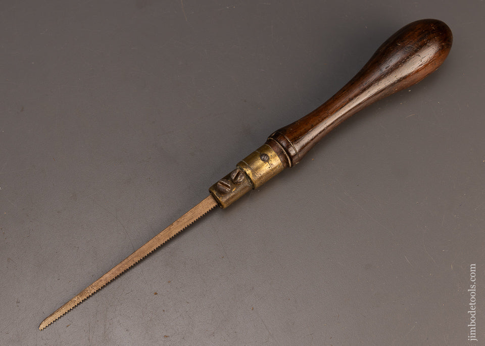 Gorgeous Solid Rosewood Fancy English Pad Saw - 114896