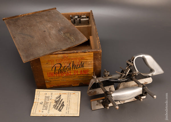 LEWIN Plow Plane Complete with All 18 Cutters in Original Box - 114937