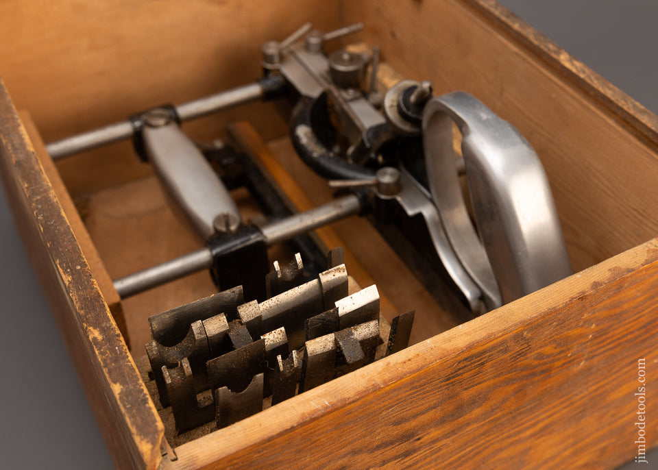 LEWIN Plow Plane Complete with All 18 Cutters in Original Box - 114937
