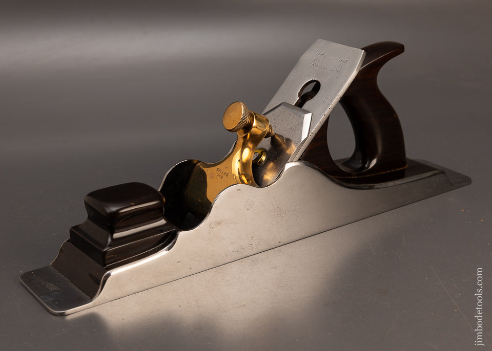 Sparkling SPIERS 15 1/2 Inch Dovetailed Steel Rosewood Infill Panel Plane - 114953