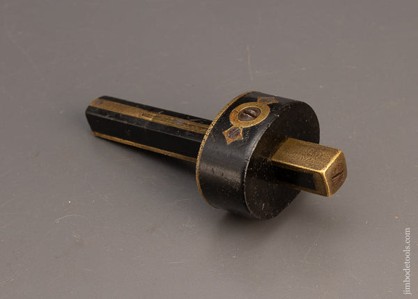 Gorgeous Ebony & Brass Ultimatum Style Mortise Gauge - 114967