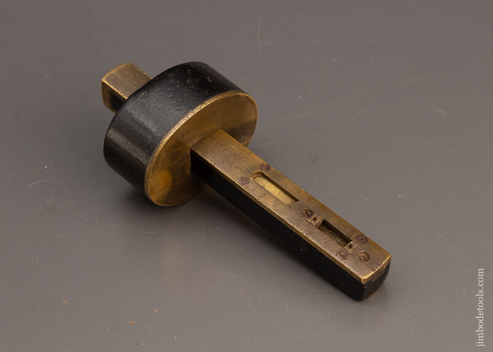 Gorgeous Ebony & Brass Ultimatum Style Mortise Gauge - 114967