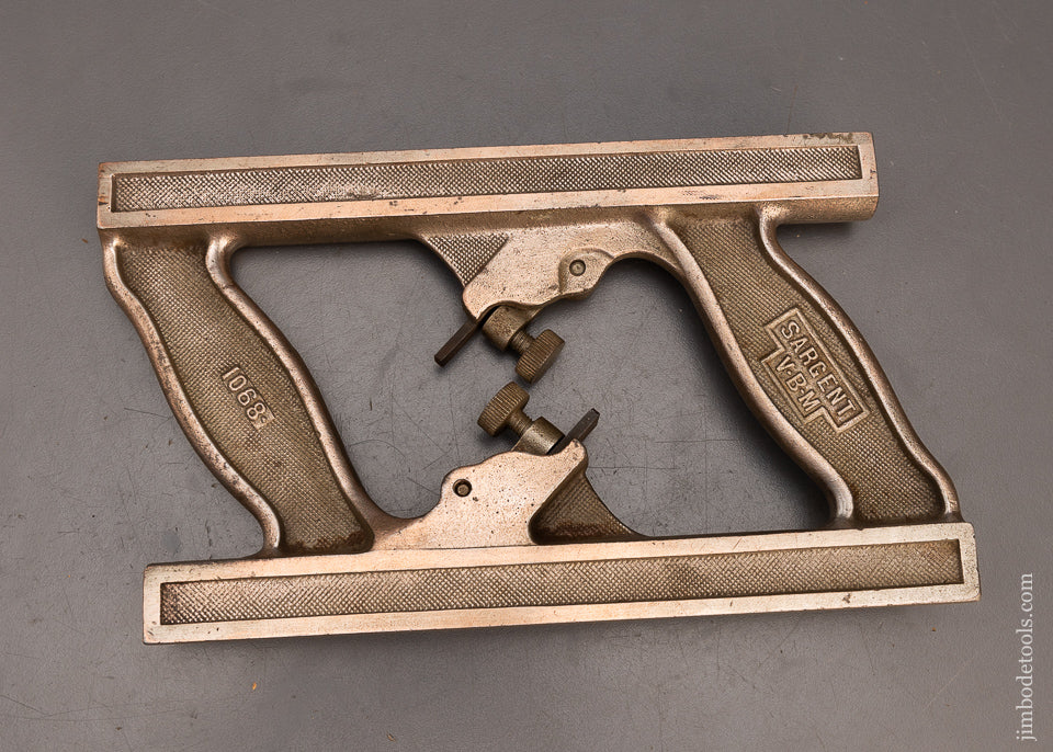 Rare SARGENT No. 1068 Double Tongue & Groove Plane - 115079