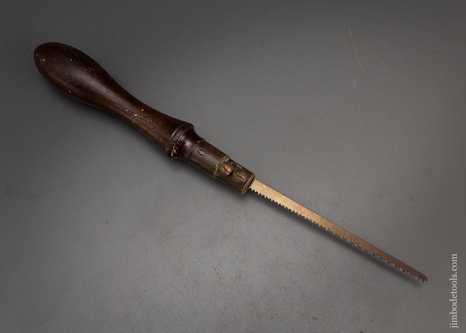 Fancy Solid Rosewood English Pad Saw with New Blade - 115097