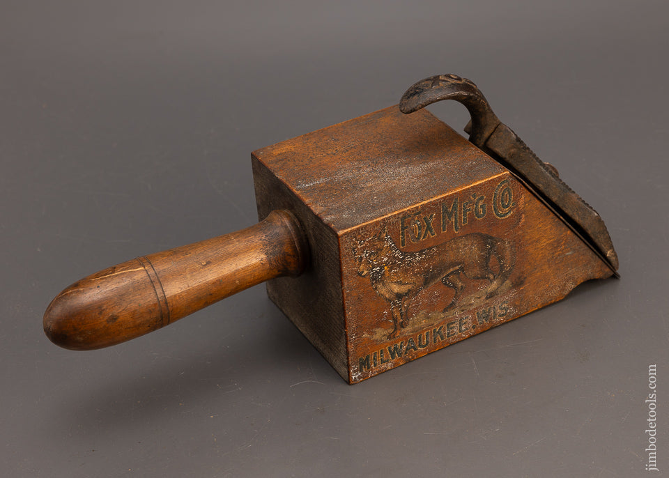 Rare FOX MFG. CO. Patented Scraper Plane with Full Decal - 115107