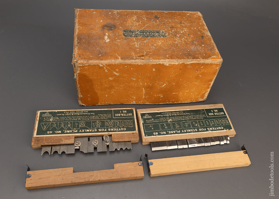 Extra Fine & 100% Complete STANLEY No. 45 Combination Plane in Original Box - 115249