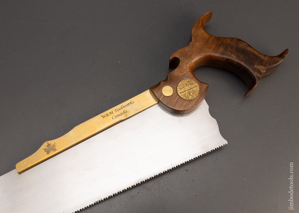 Drop Dead Stunning W. & M. TOOL WORKS CANADA Half Back Saw - 115313