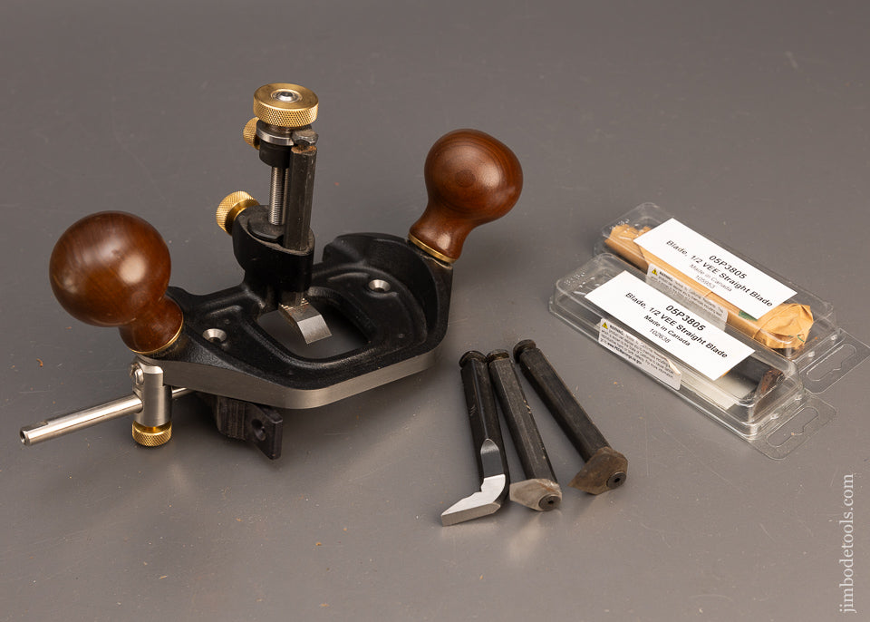 Big Router Plane VERITAS Large Router Plane with Fence & 6 Cutters - 115315 – Jim Bode Tools
