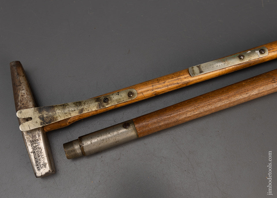 Signed 36 inch A. ROBERTSON Patent November 2, 1886 Bill Poster's Hammer - 115339