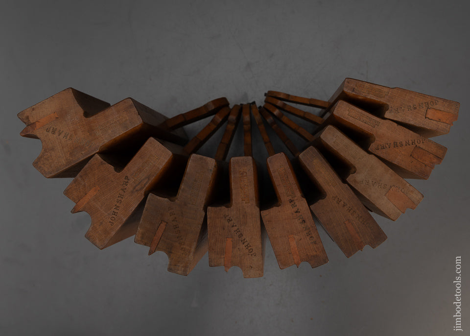 Extra Fine Matched Set of 9 Side Bead Moulding Planes by FAIRCLOUGH LIVERPOOL - 115396