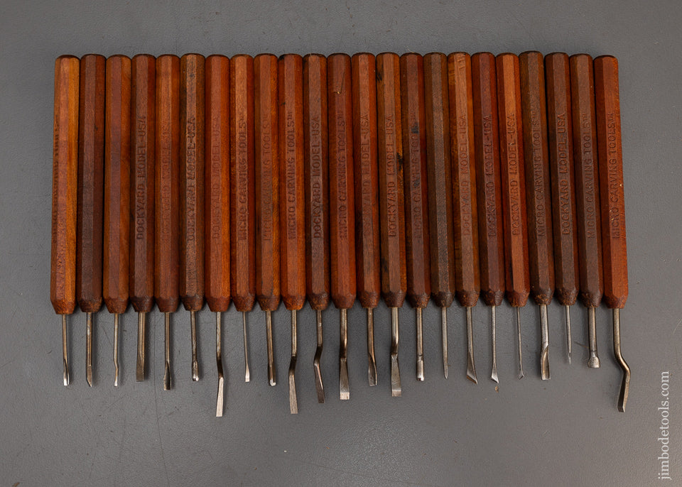 Dead Mint Set of 23 DOCKYARD MODEL Micro Carving Tools - 115422