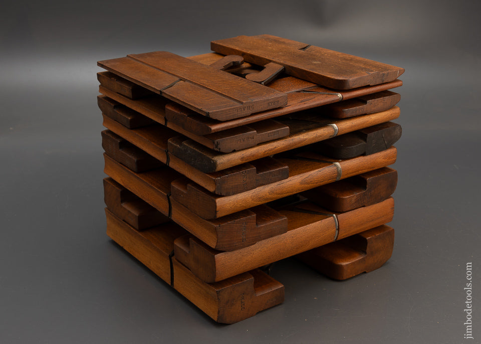 Nice Set of 18 Hollow & Round Moulding Planes by SIMS - 115440