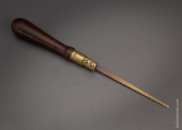 Elegant English Mahogany Pad Saw with New Blade - 115461