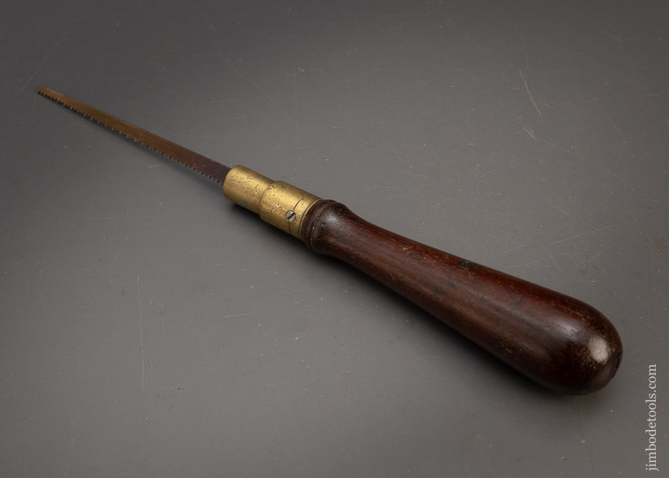 Elegant English Mahogany Pad Saw with New Blade - 115461