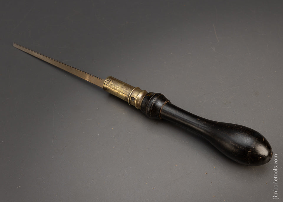 Elegant English Ebony Pad Saw with New Blade - 115462