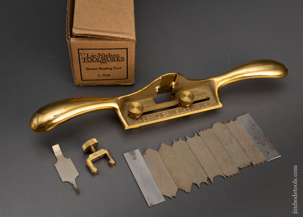 LIE NIELSEN No. 66 Bronze Hand Beader Mint in Box with All 15 Profiles - 115484