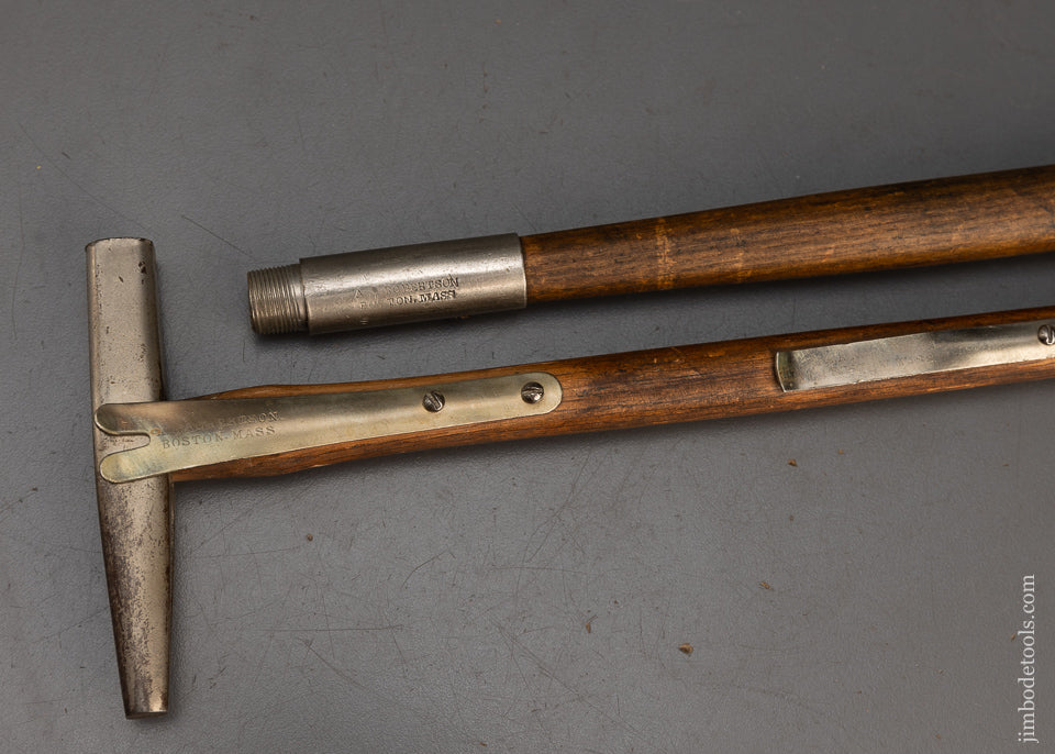 Signed 36 inch A. ROBERTSON Patent November 2, 1886 Bill Poster's Hammer - 115492