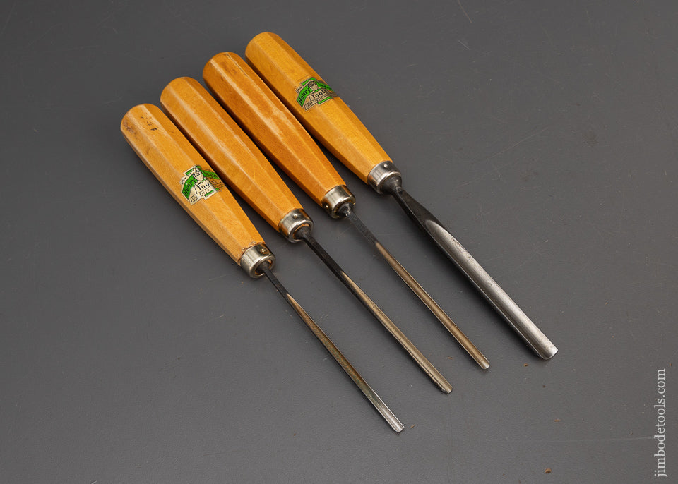4 Mint HENRY TAYLOR Carving Gouges - 115550