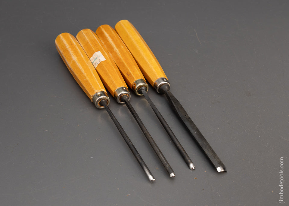 4 Mint HENRY TAYLOR Carving Gouges - 115550