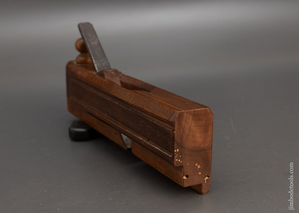 Beautiful Carved & Dated 1793 European Rabbet Plane - 115598