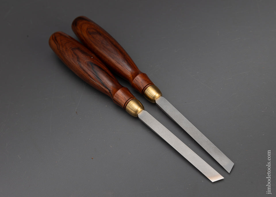 Mint BRIDGE CITY TOOL WORKS Set of 3/8 Skew Chisels with Cocobolo Handles - 115618