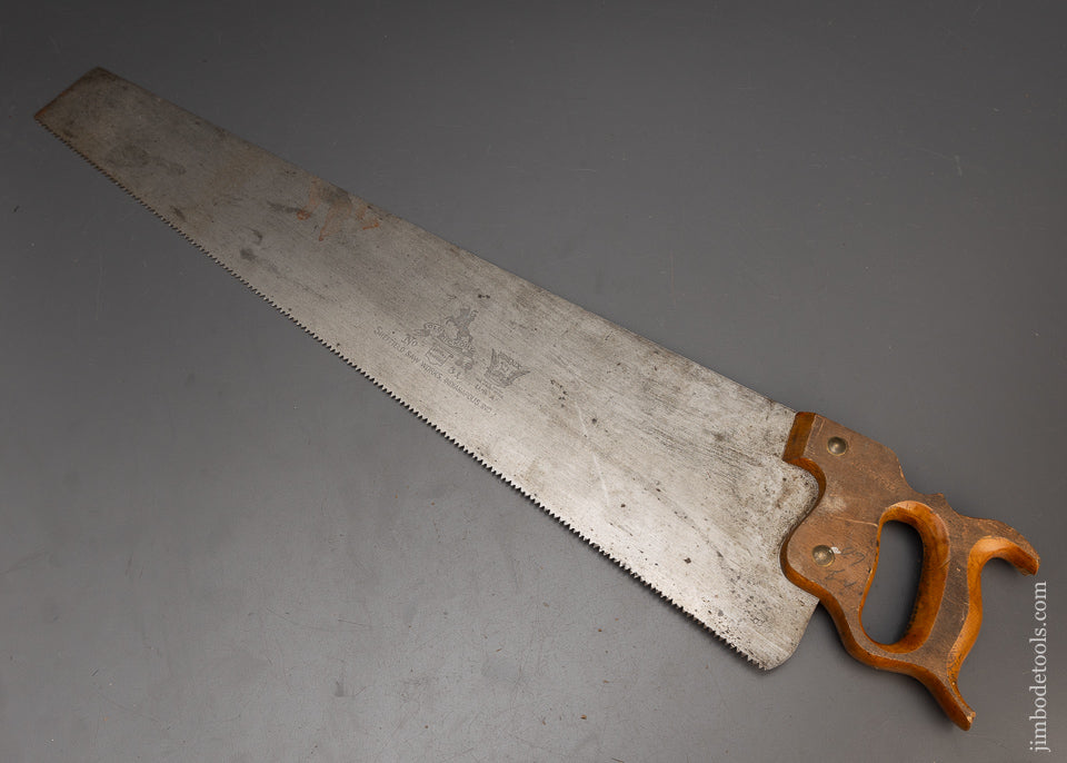 Extra Fine ATKINS SHEFFIELD SAW WORKS Phoenix Old Hickory No. 31 Hand Saw - 115619