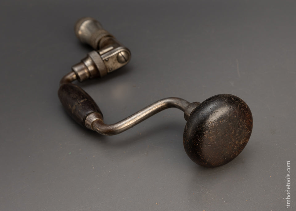 Rare Size 6 Inch STANLEY No. 923 Bit Brace with Rosewood Handles - 115626